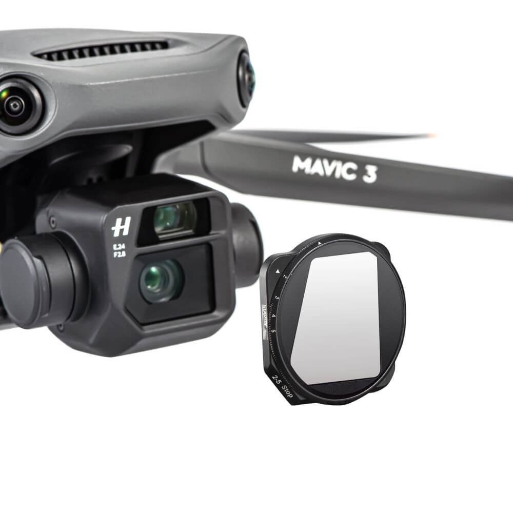 Filtro ND Variável para Drone DJI Mavic 3 - StartRC (ND4 a ND32)