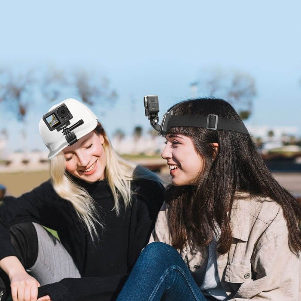 Suporte de Cabeça + Clip de Boné para GoPro - Telesin