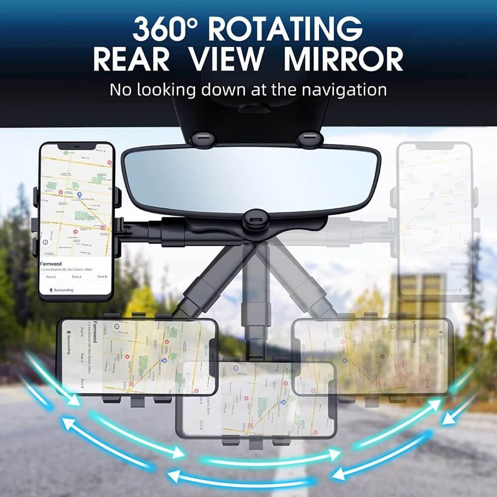 Suporte de Celular Universal para Retrovisor de Carro
