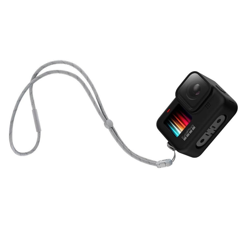 Capa de Silicone GoPro Hero 12 / 11 / 10 / 9 Black + Cordão Ajustável - ADSST