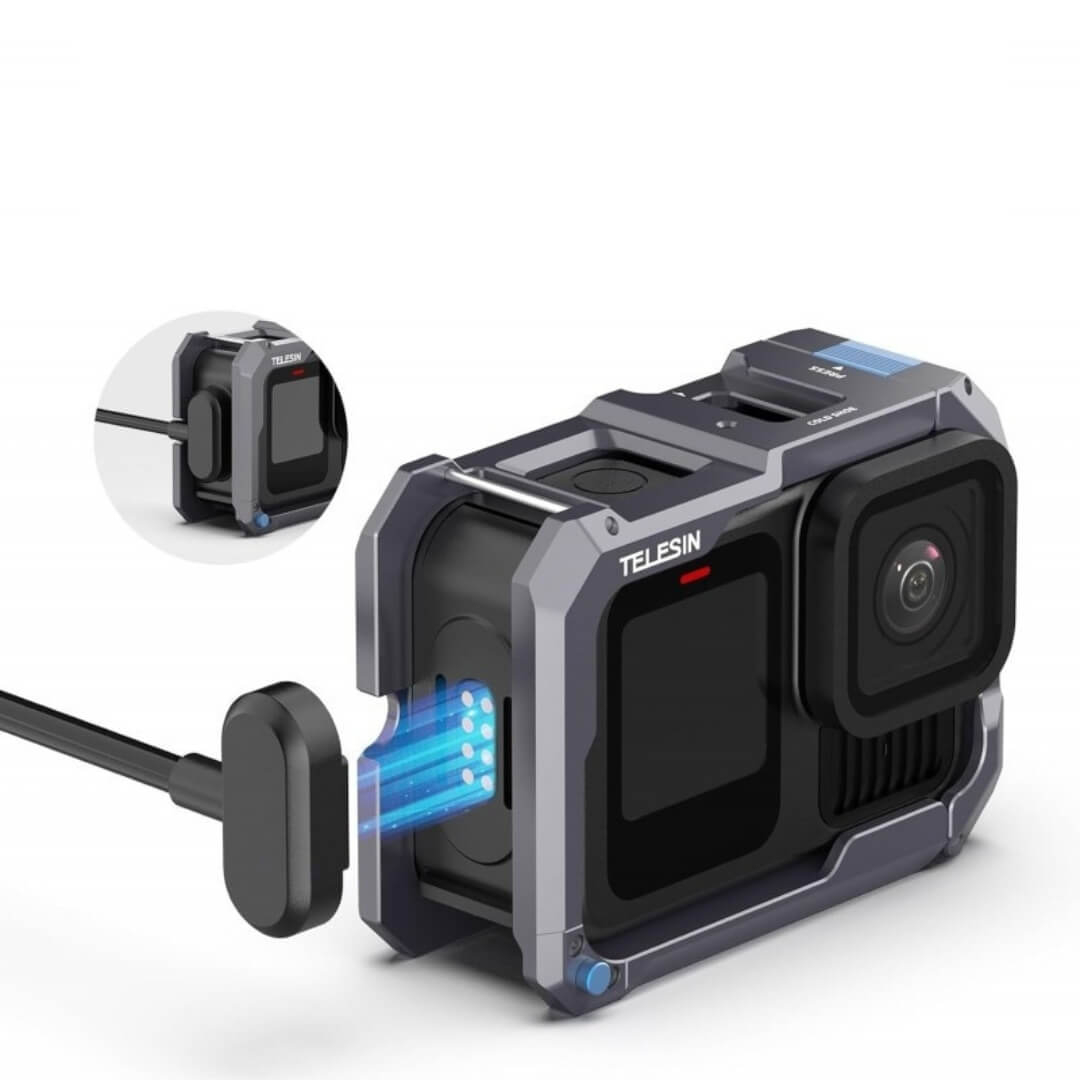 Suporte Frame Alumínio para GoPro Hero 13/12/11/10/9 Black - Telesin