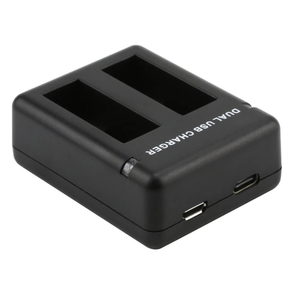 Carregador Duplo para GoPro Hero 5 6 7 8 Black e Hero 2018