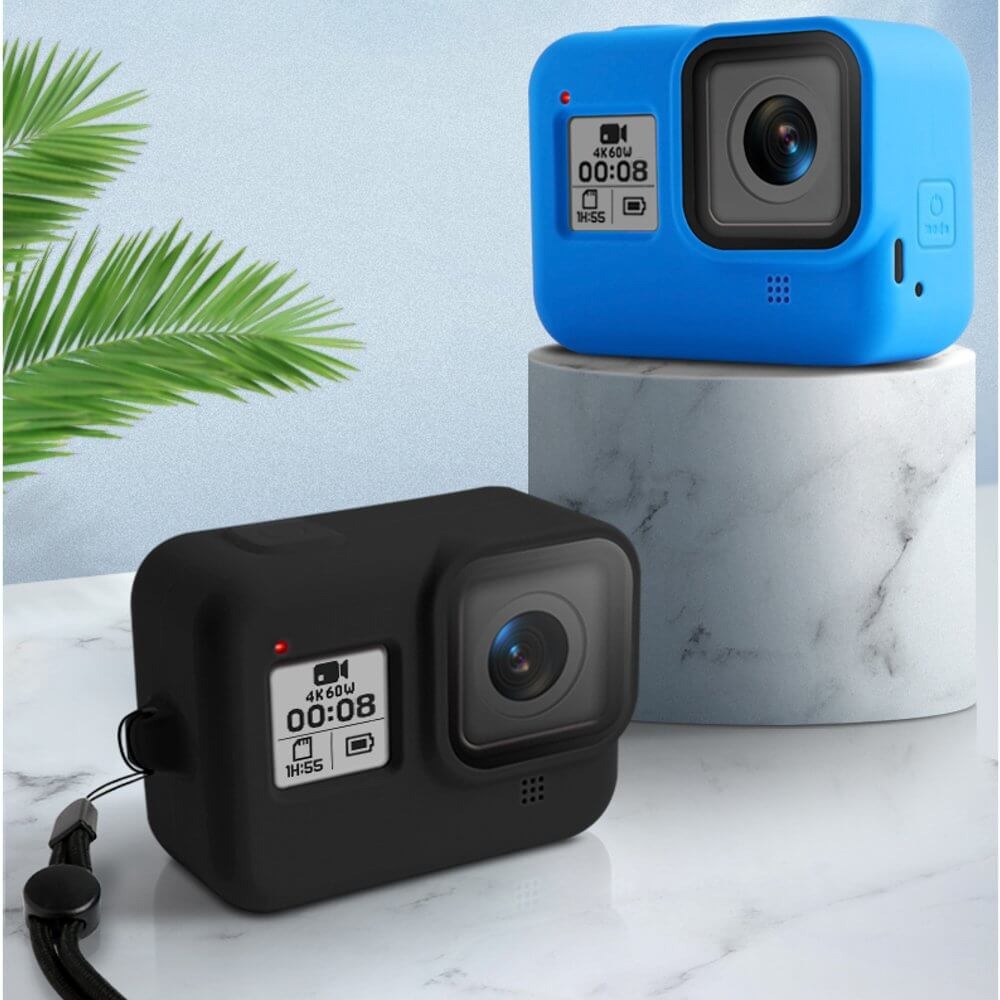 Capa de Silicone para GoPro Hero 8 Black + Cordão Ajustável