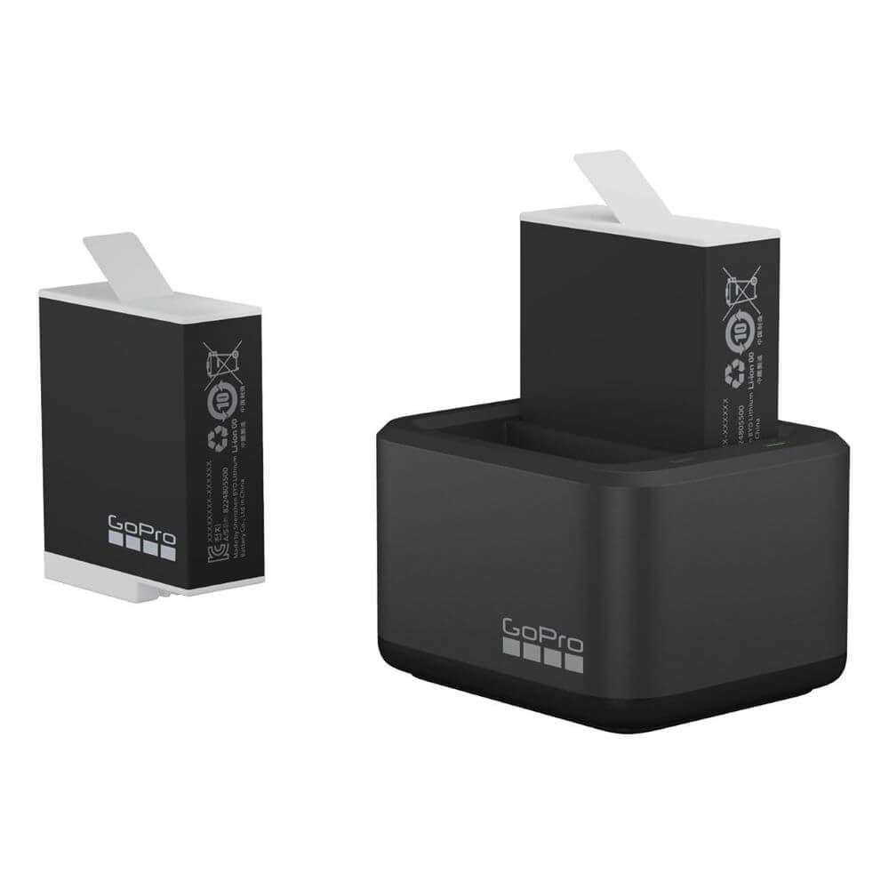 Carregador + 2 Baterias Enduro GoPro Hero 12 / 11 / 10 / 9 Black - ADDBD-211