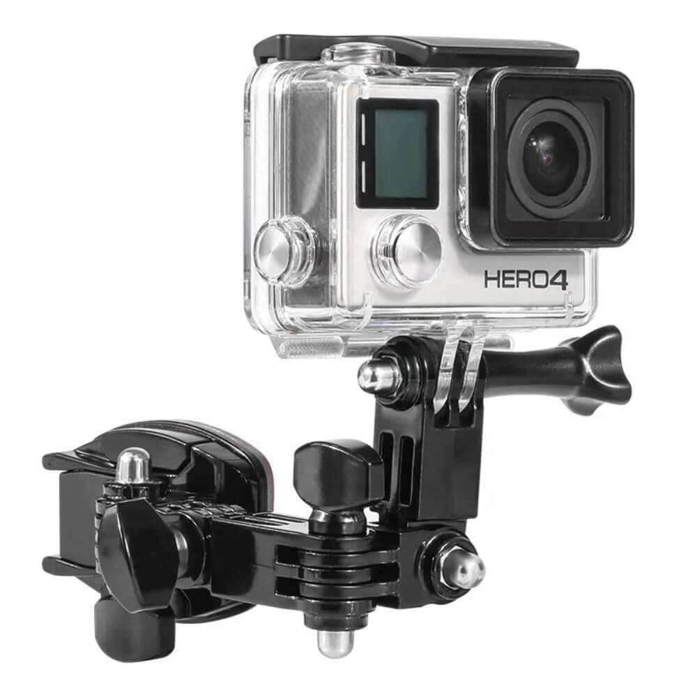 Suporte de Capacete Articulado para GoPro e Câmeras Similares