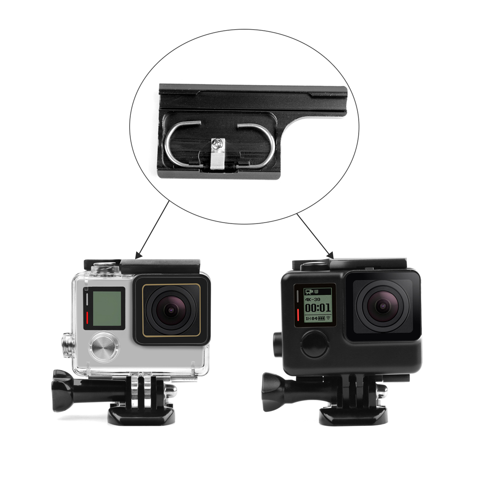 Trava em Alumínio Para Caixa Estanque GoPro Hero 3+ e Hero 4 - Cor Preto Trava em Alumínio Para Caixa Estanque GoPro Hero 3+ e Hero 4 - Cor Preto
