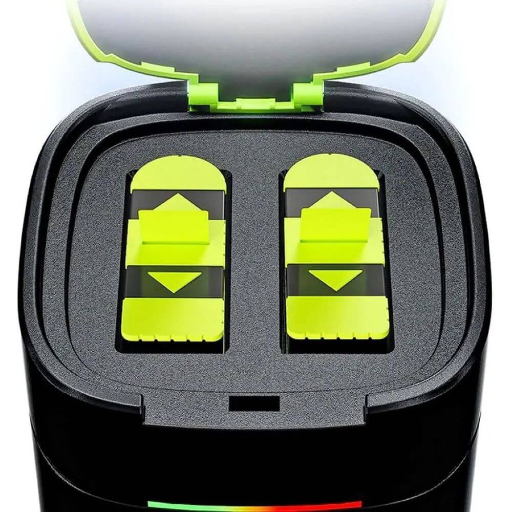 Carregador Duplo Carga Rápida para GoPro Hero 12 / 11 / 10 / 9 Black - Telesin