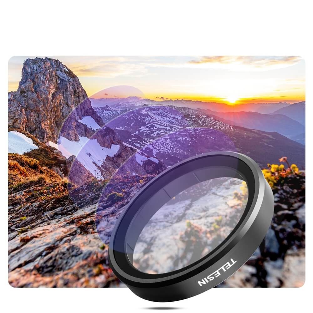 Filtro UV para Câmeras DJI Osmo Action 3 / 4 / 5 Pro - Telesin