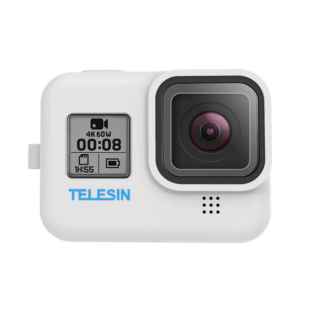 Capa de Silicone para GoPro Hero 8 Black + Cordão Ajustável Telesin