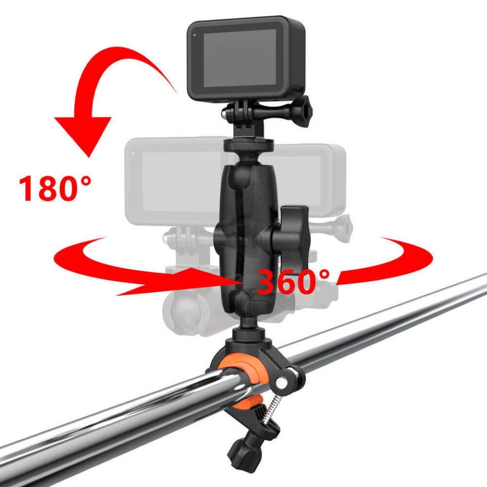 Suporte Guidão de Bike e Moto para GoPro e Câmeras Similares
