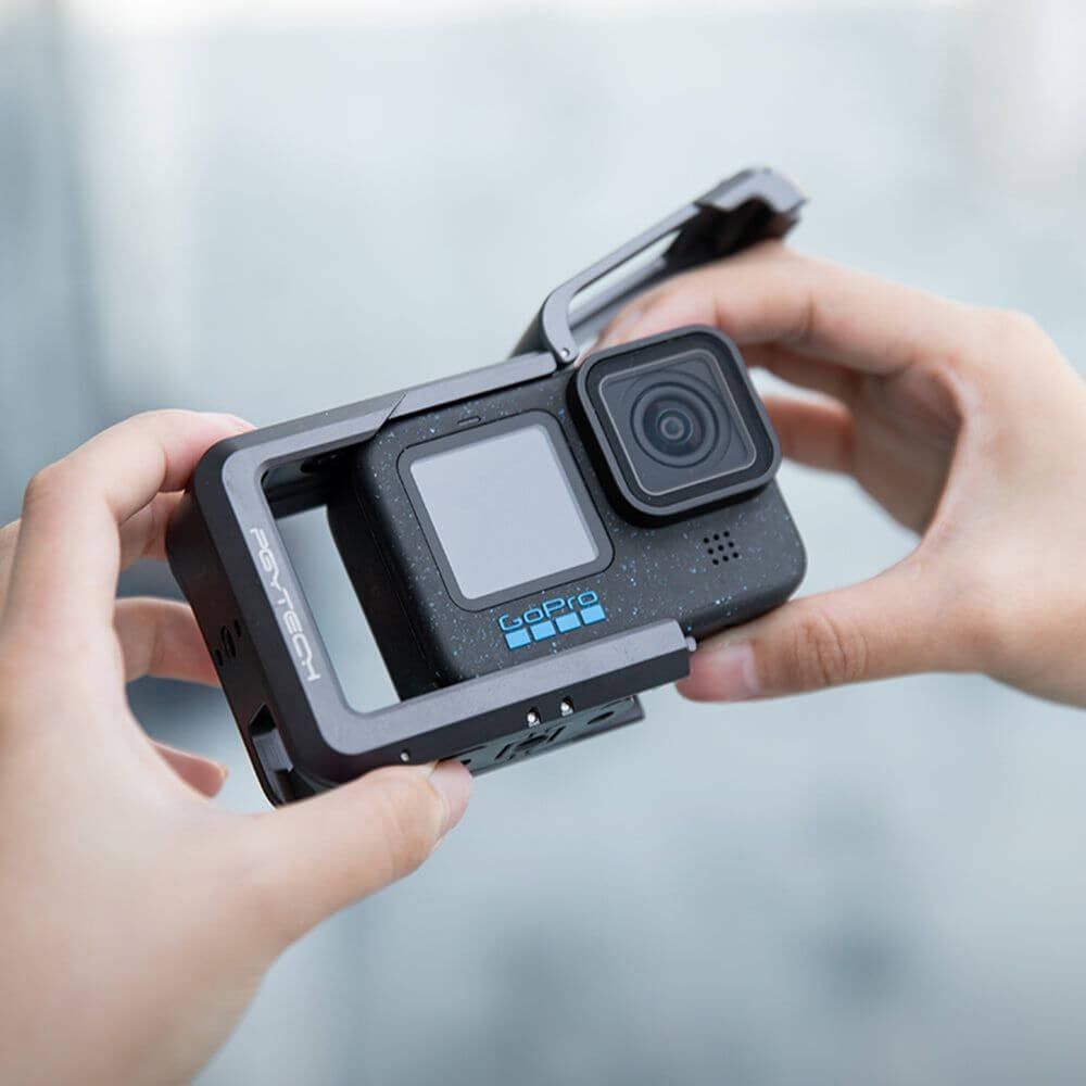 Suporte Frame para GoPro Hero 13 / 12 / 11 / 10 / 9 Black em Alumínio - Pgytech