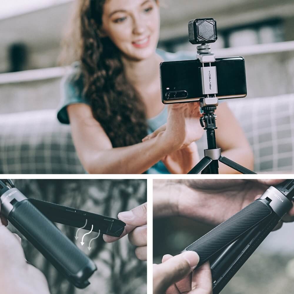 Bastão e Tripé para GoPro com Suporte para Celular - Pgytech