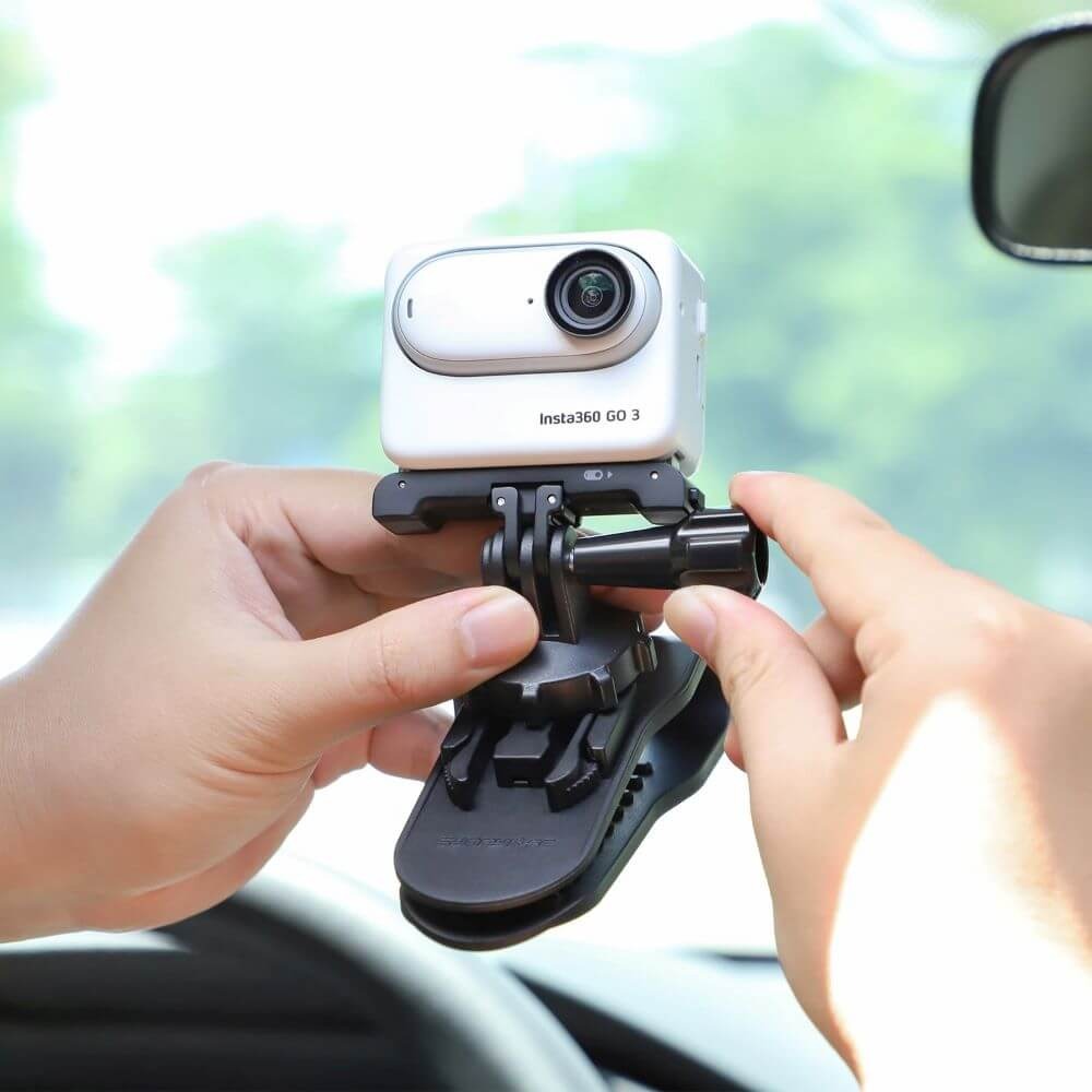Suporte para GoPro e Câmeras Compactas em Quebra-Sol de Carro - Sunnylife