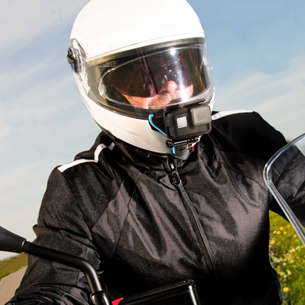 Suporte Capacete Queixo para GoPro e Câmeras Similares