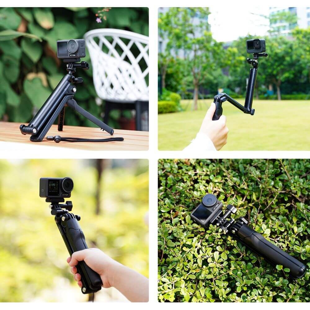 Bastão 3-Way para GoPro e Câmeras Similares - Telesin