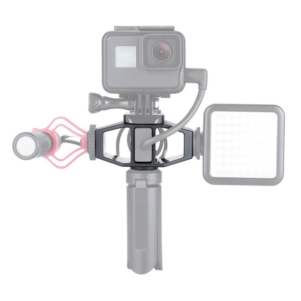 Suporte de Montagem GoPro / Microfone / Iluminador Led - Vijim Vlog Mount