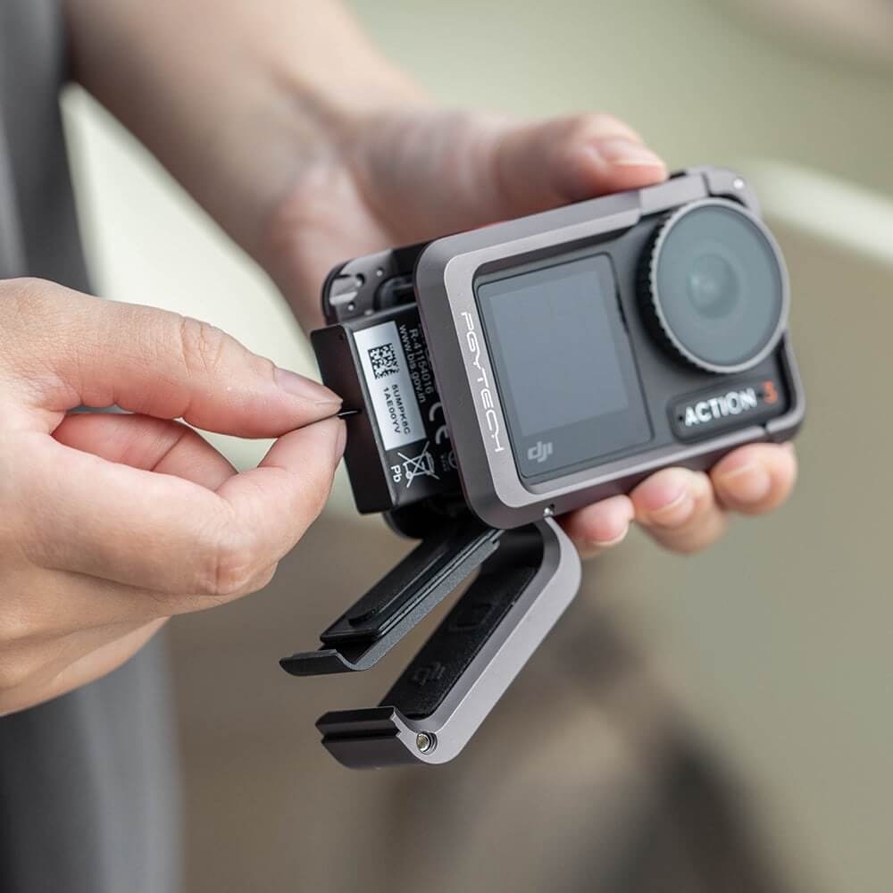 Suporte Frame em Alumínio para DJI Osmo Action 3 / 4 - Pgytech