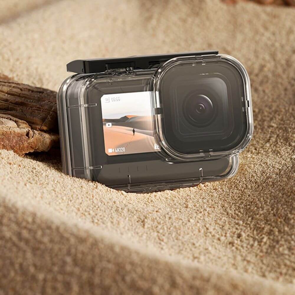 Caixa Estanque para GoPro Hero 13 / 12 / 11 / 10 / 9 Black com Tampa Extra - Telesin