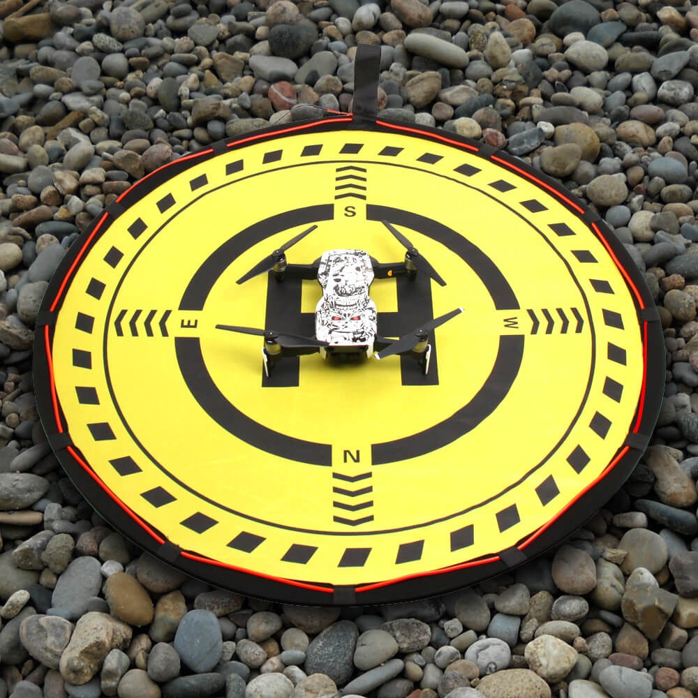 Pista de Pouso Heliponto com Led para Drones - Sunnylife 70cm