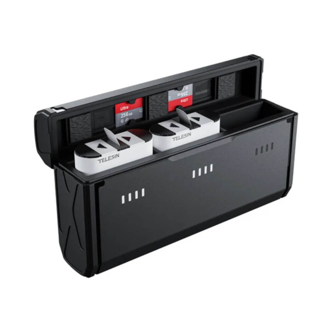 Carregador Triplo com 2 Baterias Stamina para GoPro Hero 13 Black - Telesin