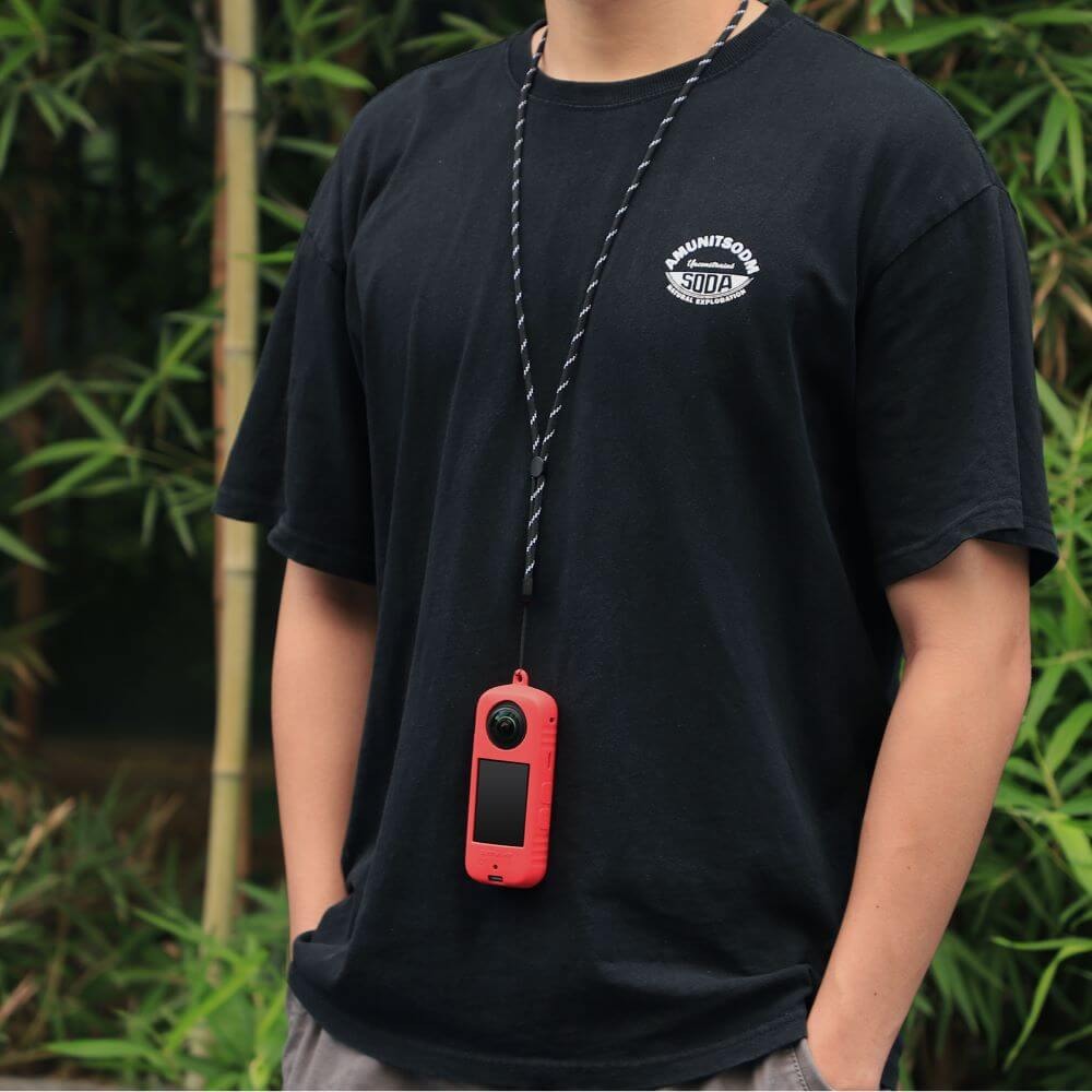 Capa de Silicone com Cordão para Câmera Insta360 X3 - Sunnylife