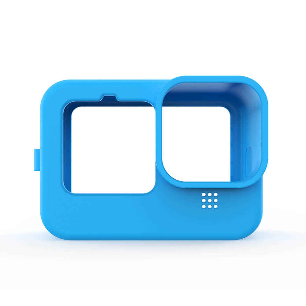 Capa de Silicone GoPro Hero 12 / 11 / 10 / 9 Black + Tampa para Lente + Cordão