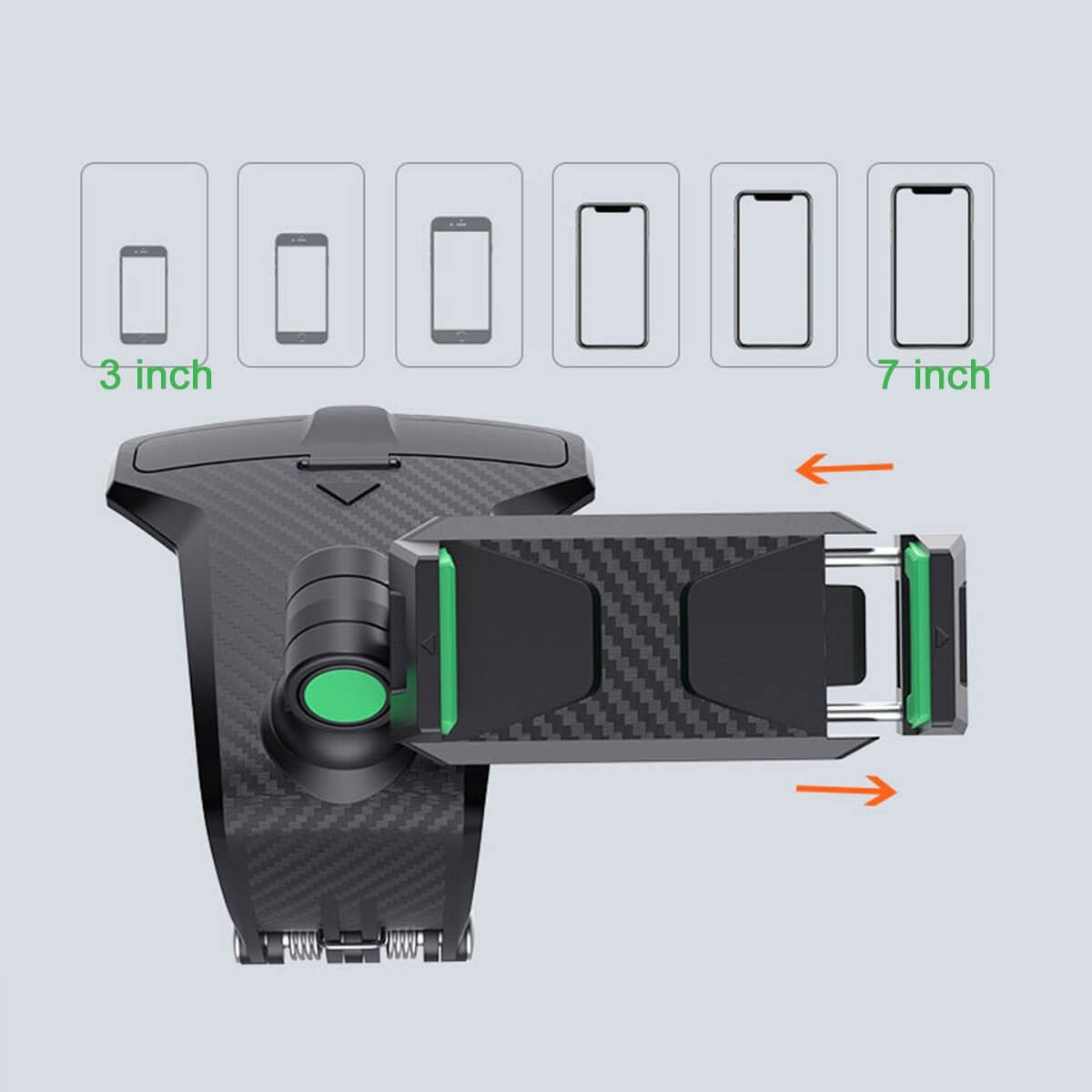 Suporte de Celular para Painel / Retrovisor / Quebra-Sol de Carro