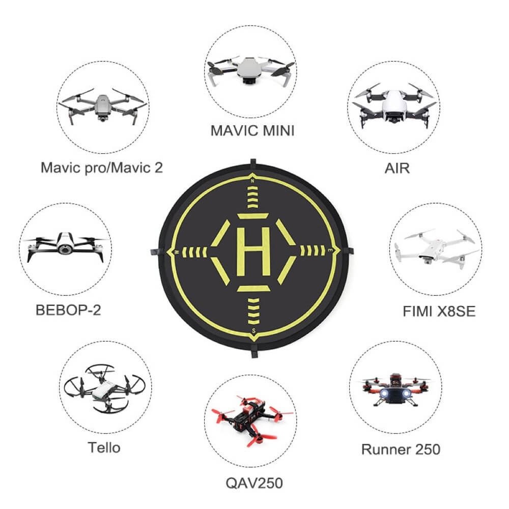 Heliponto Pista de Pouso Dobrável para Drones - StartRC 56cm