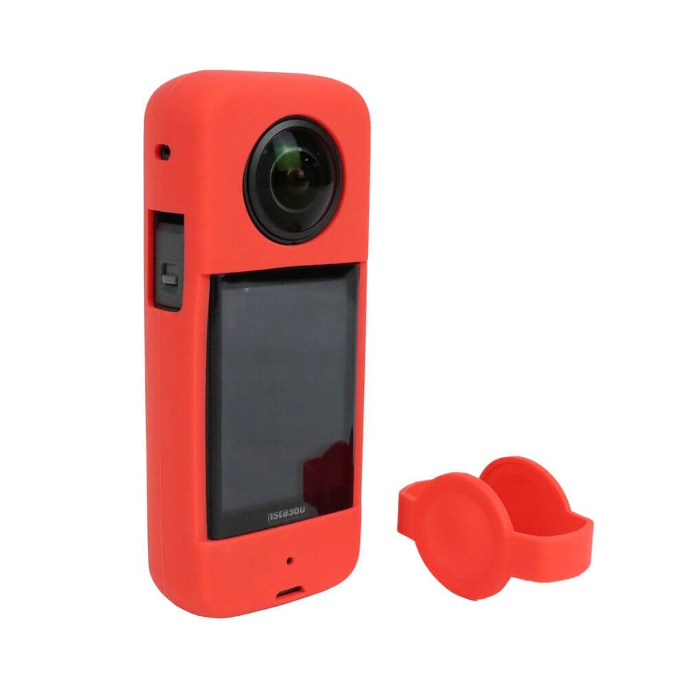 Case Capa de Silicone para Câmera Insta360 X3 + Protetor de Lente