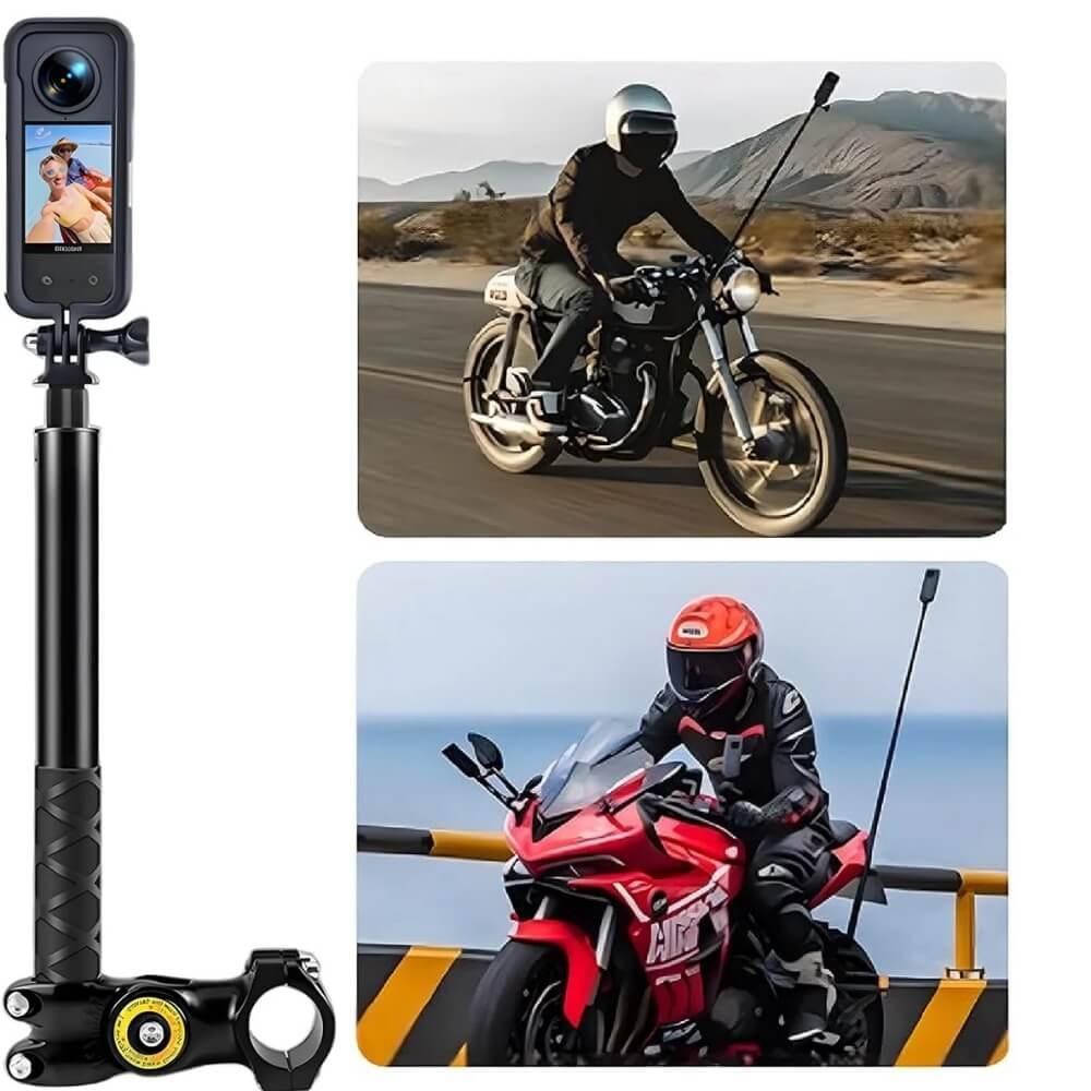 Suporte de Guidão com Bastão Extensor para GoPro / Insta 360 X2 / X3 / X4 / X5 - FUNPro