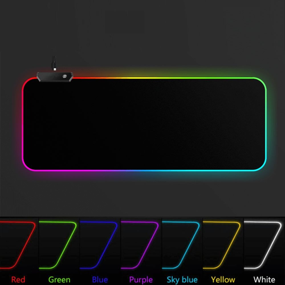 Mousepad Gamer com Borda Led RGB Tamanho Extra Grande (30 x 80cm)