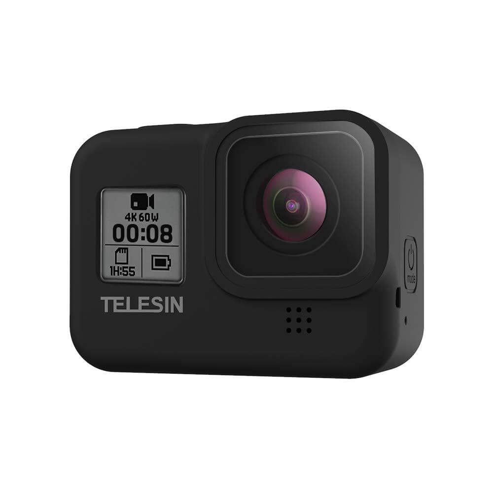 Capa de Silicone para GoPro Hero 8 Black + Cordão Ajustável Telesin