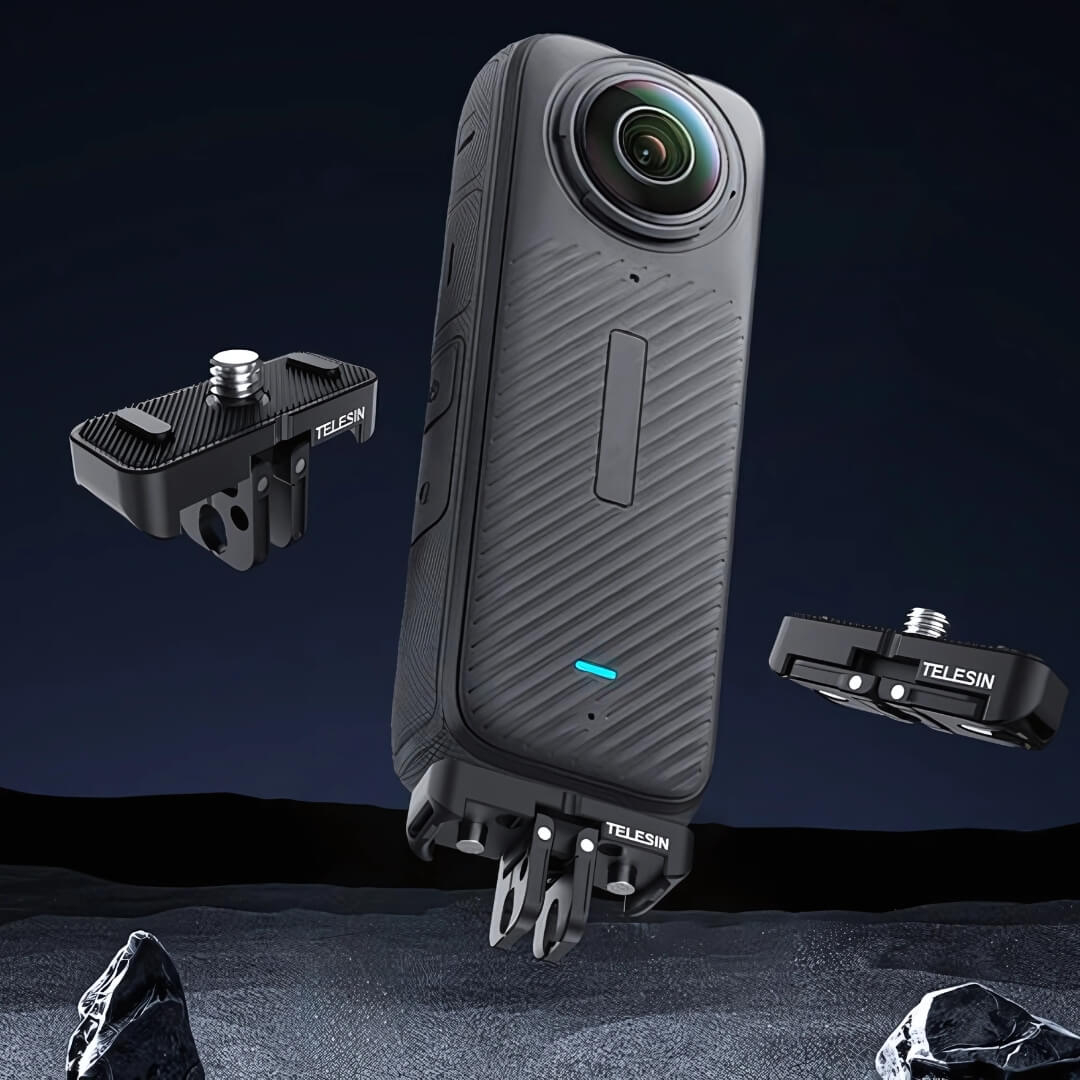 Suporte Base Magnética para Câmera Insta360 X4 - Telesin