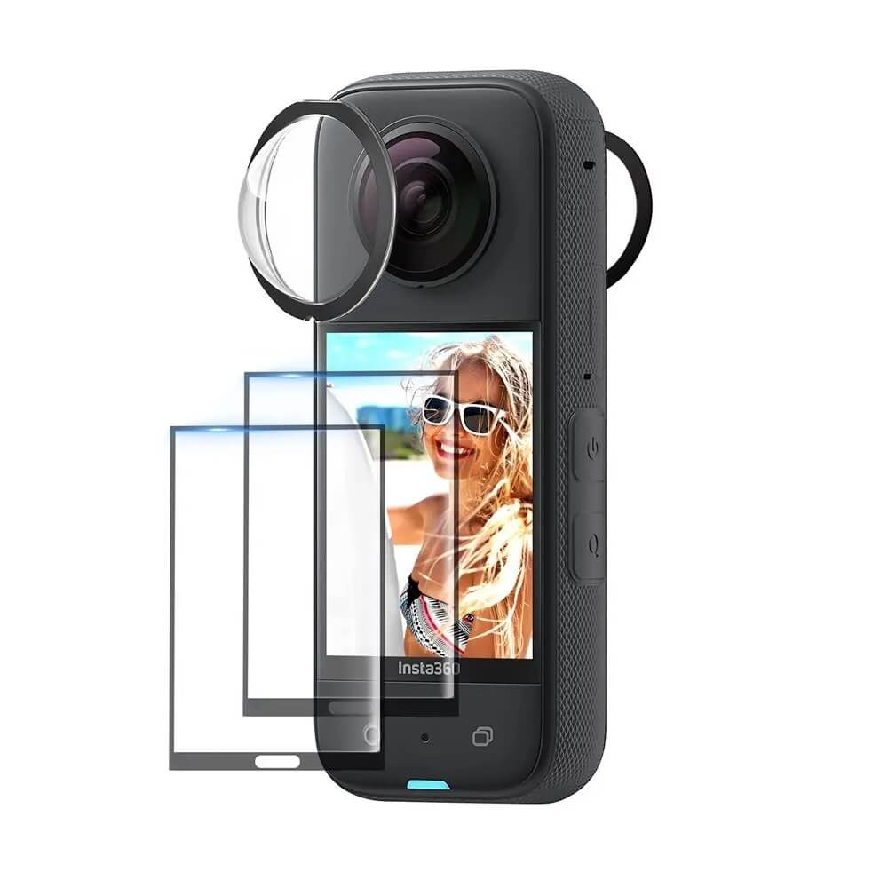Protetores de Lente + Películas para Tela da Câmera Insta360 One X3
