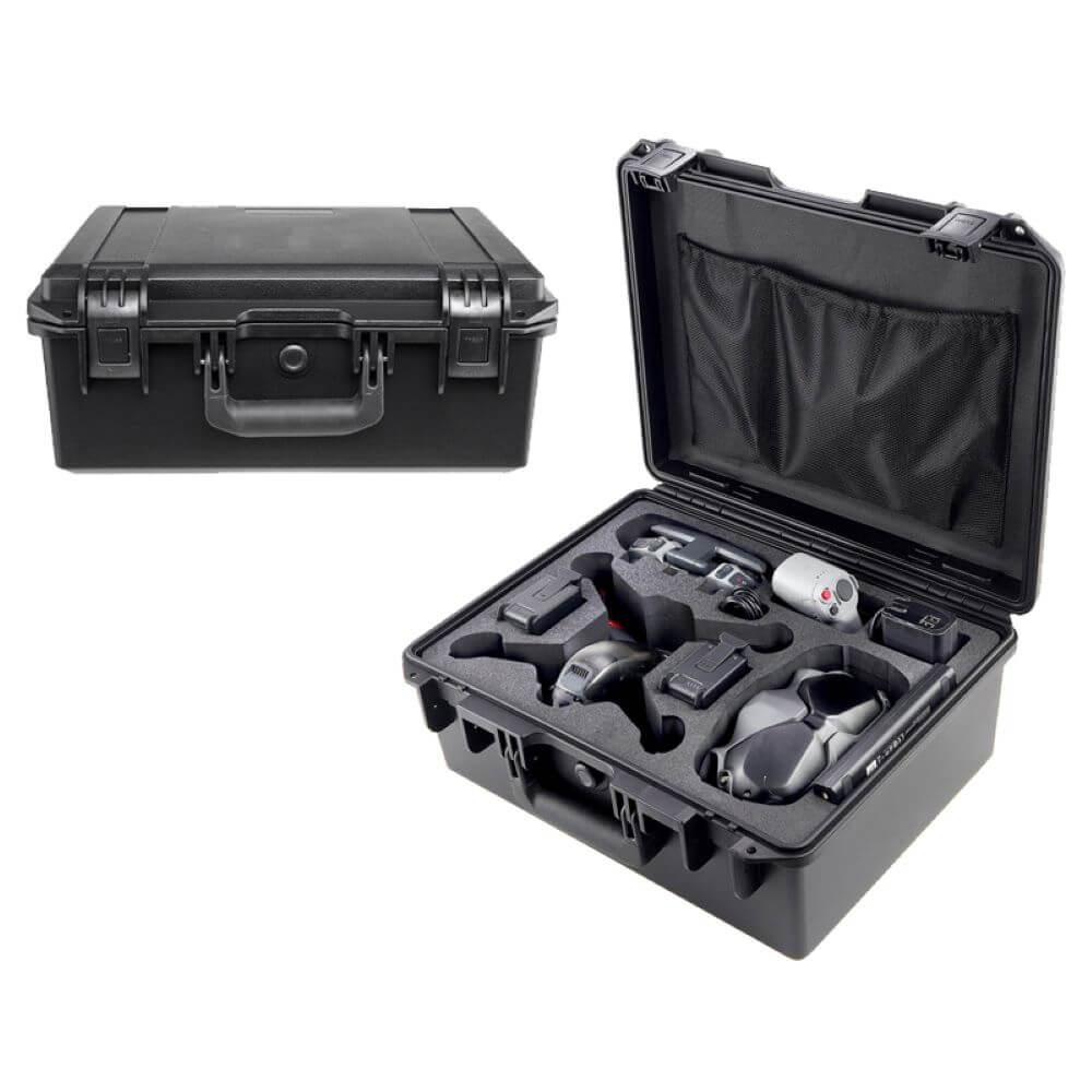 Case Maleta Estanque para Drone DJI FPV Fly More Combo - Cor Preto