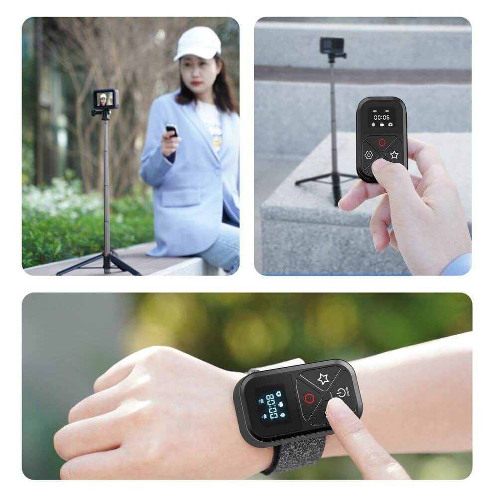 Controle Remoto para GoPro MAX e Hero 13 / 12 / 11 / 10 / 9 / 8 Black - Telesin