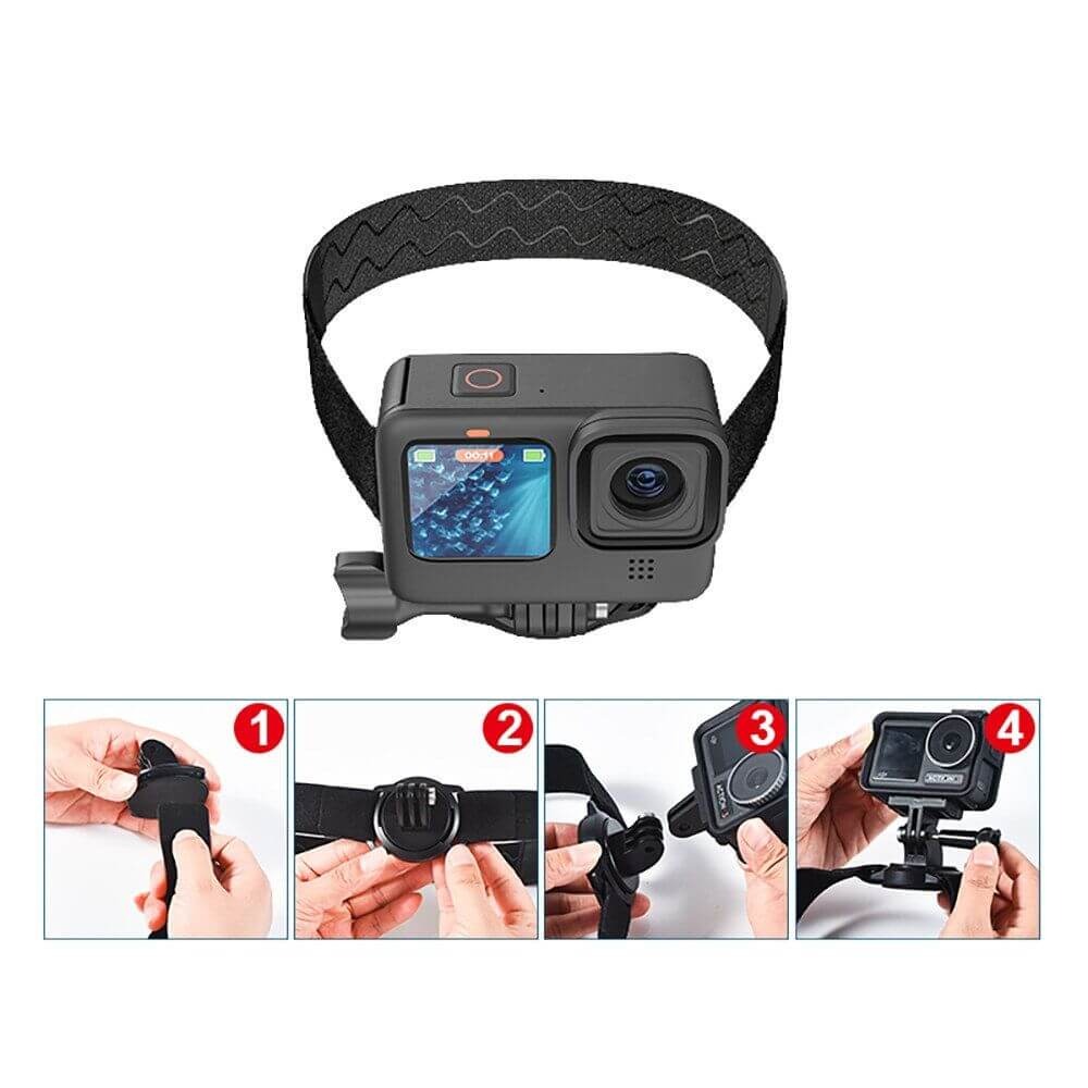 Suporte Faixa de Cabeça Magnético para Gopro e Câmeras Similares - StartRC