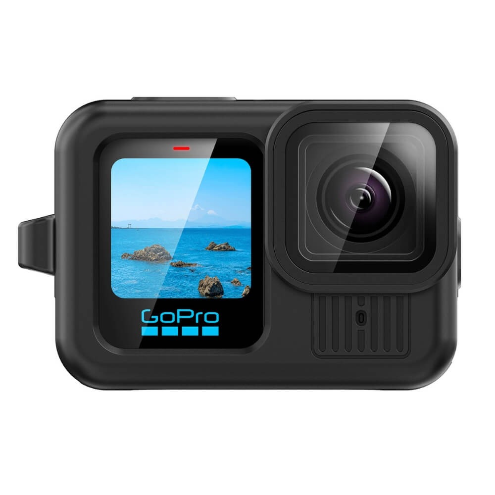 Capa de Silicone para GoPro Hero 13 Black + Tampa para Lente + Porta Cor: Preto