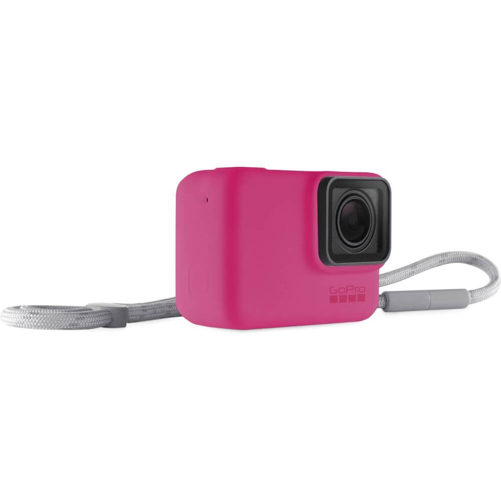 Capa Silicone GoPro Hero 7 6 5 Black + Cordão Ajustável - Sleeve + Lanyard