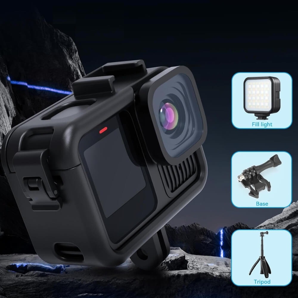Suporte Frame para Câmera GoPro Hero 13/12/11/10/9 Black - Telesin