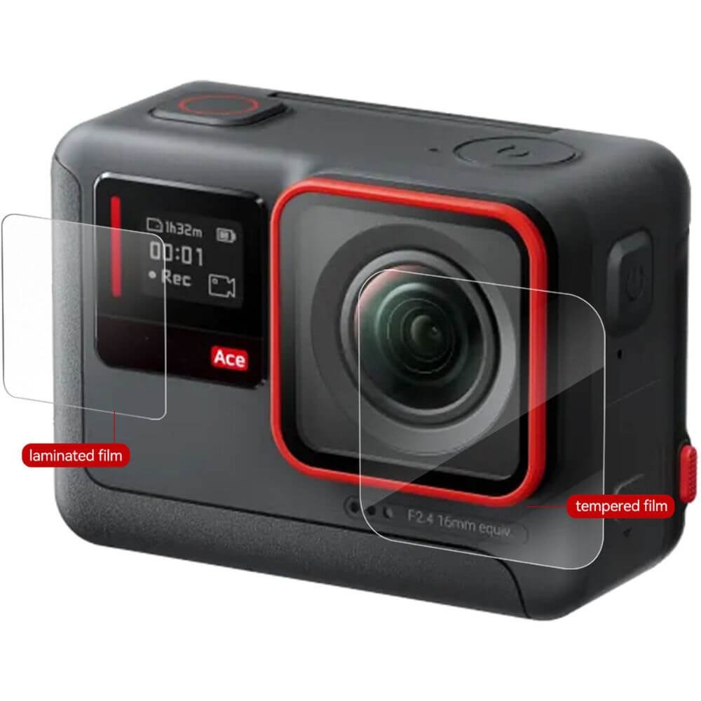 Película de Proteção para Insta360 Ace PRO em Vidro Temperado - Telesin