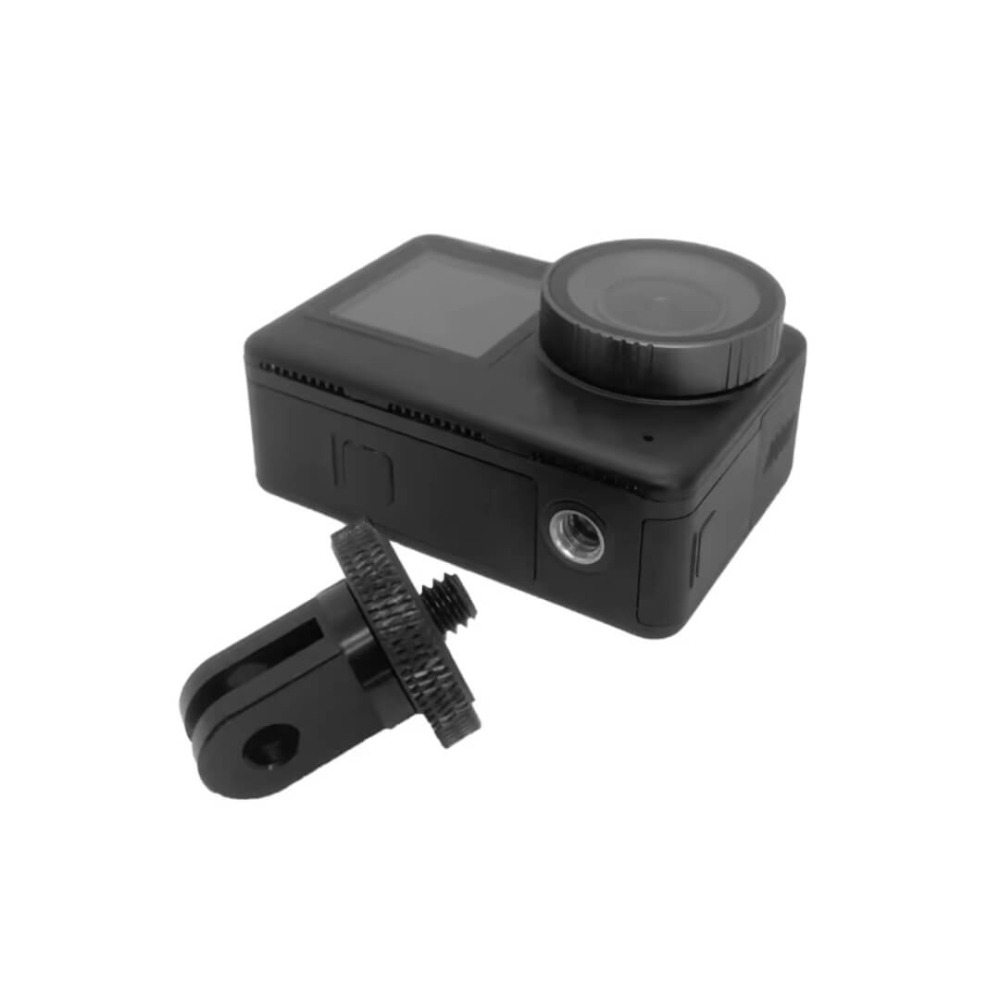 Adaptador de Alumínio para Câmeras de Ação e Compactas com Encaixe 1/4 Polegadas