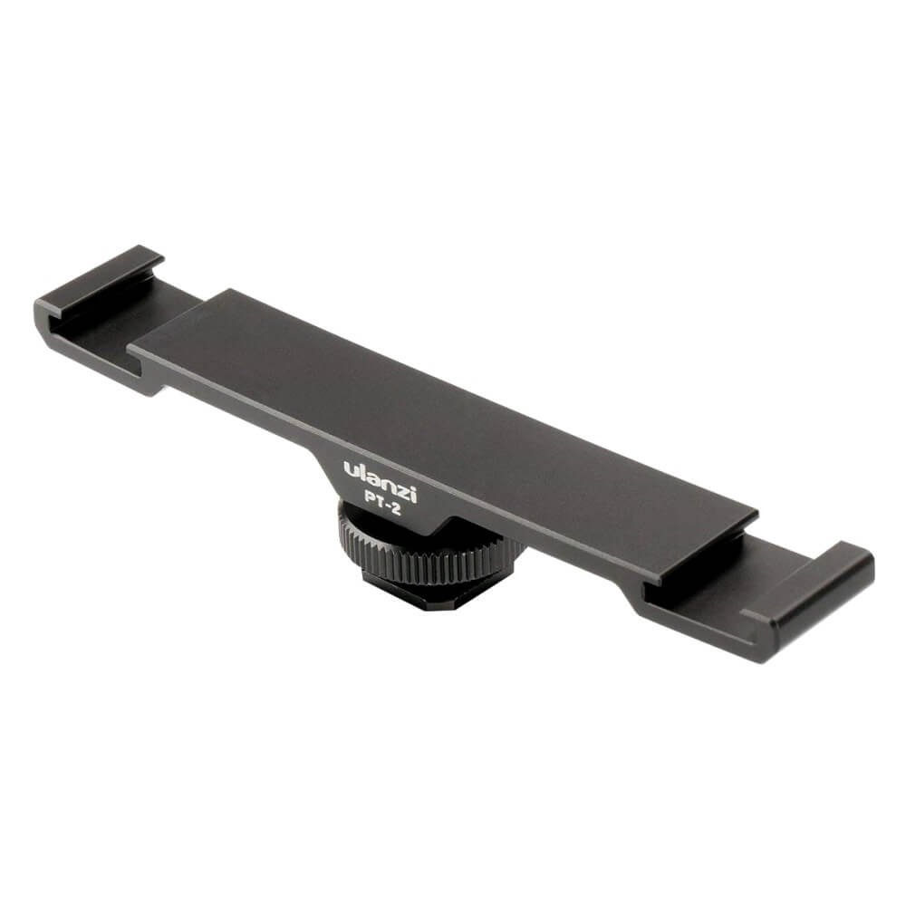 Suporte Extensor Duplo Adaptador de Sapata para Flash e Microfone - Ulanzi
