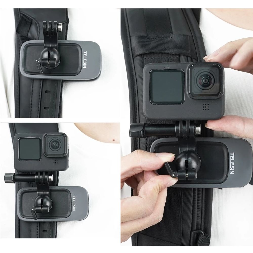 Suporte Clip para GoPro com Encaixe Magnético - Telesin
