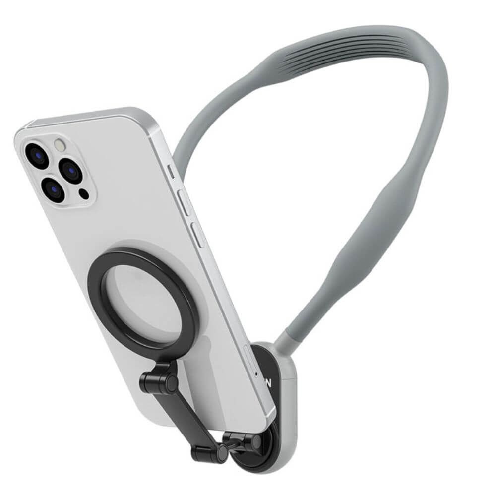 Alça de Pescoço com Suporte Magnético para Celular - Telesin Cor Cinza