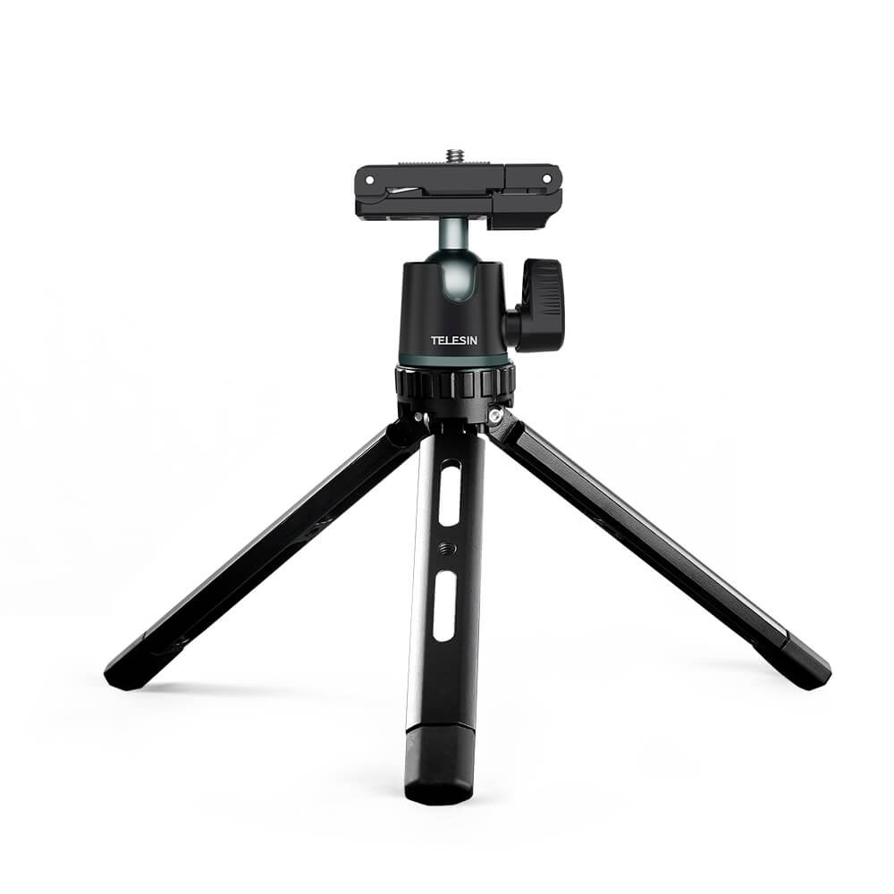 Tripé para Celular e Câmeras DSLR com Estrutura em Alumínio - Telesin