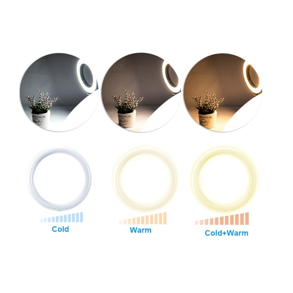 Iluminador Circular de Led Ring Light 26cm com Tripé - Apexel