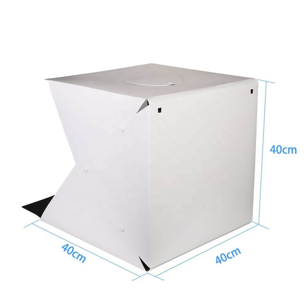 Mini Estúdio Fotográfico Portátil 40cm com Luzes de LED