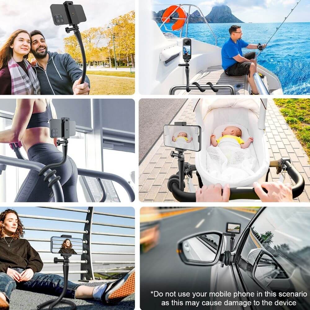 Suporte Haste Flexível para Celular e GoPro - Telesin