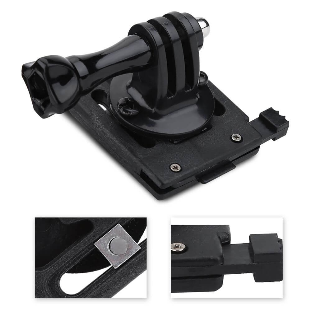 Suporte para GoPro em Capacete Tático com Placa Montagem NVG